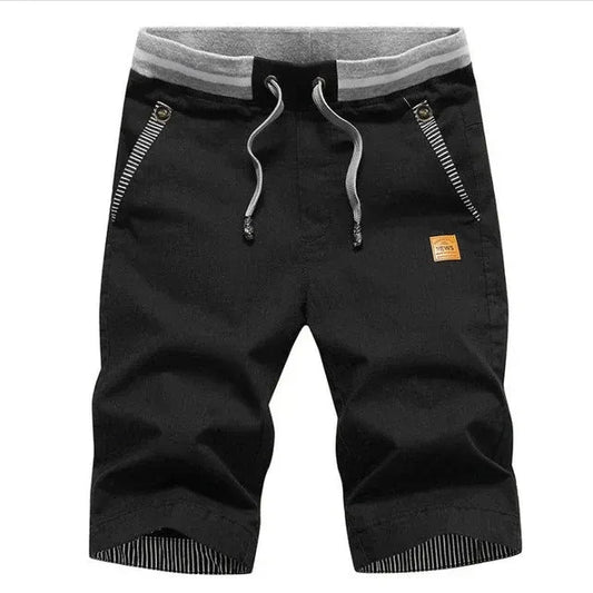 Casual Drawstring Linen Shorts