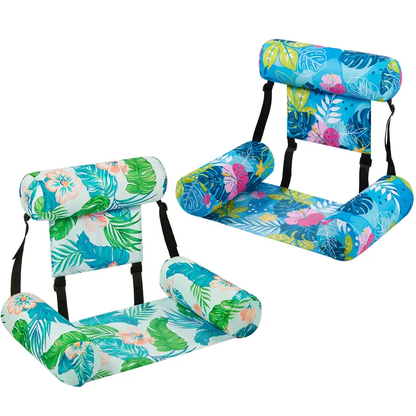 Timeware ™ 2 Pack Tropical Leaf Inflatable Lounge Chair