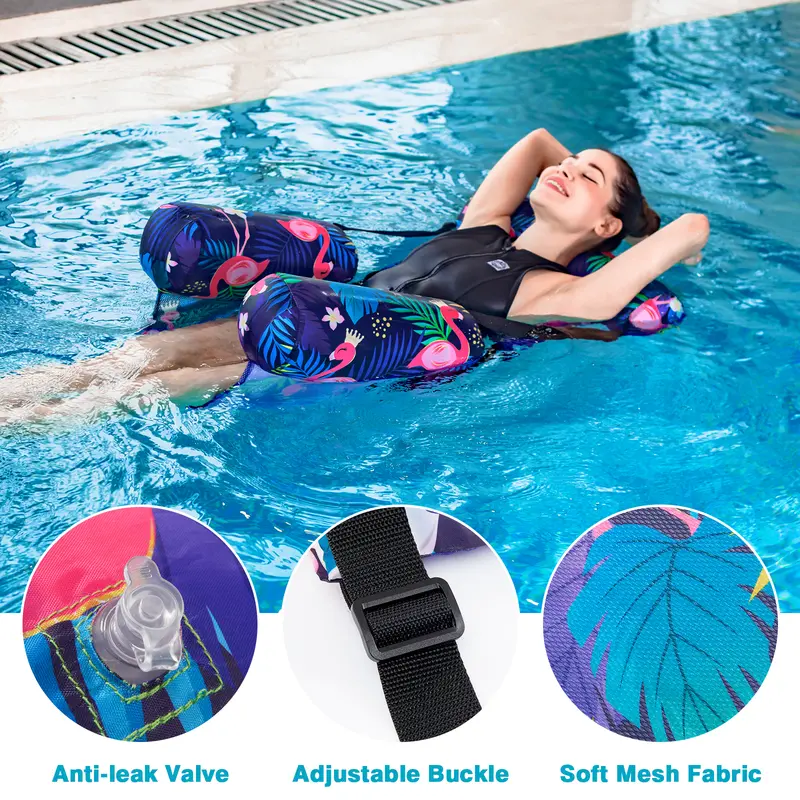 Timeware ™ 2 Pack Tropical Leaf Inflatable Lounge Chair