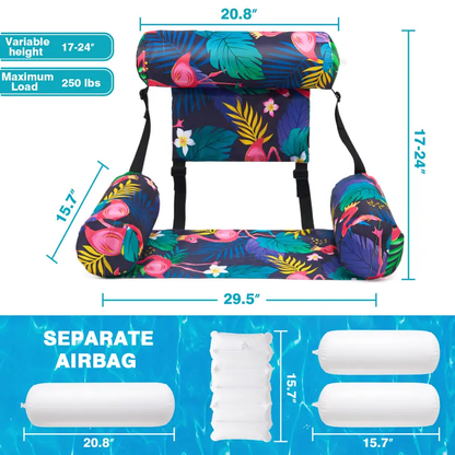 Timeware ™ 2 Pack Tropical Leaf Inflatable Lounge Chair