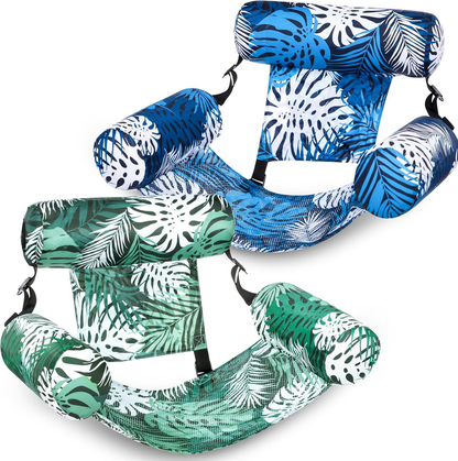 Timeware ™ 2 Pack Tropical Leaf Inflatable Lounge Chair