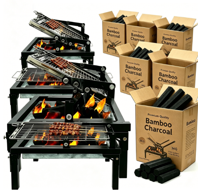 🔥 360° Flip BBQ Grill – Effortless Grilling, Perfect Results Every Time