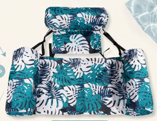 Timeware ™ 2 Pack Tropical Leaf Inflatable Lounge Chair